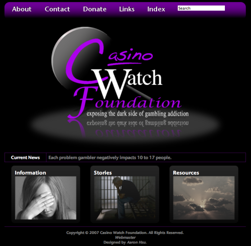 Casino Watch Foundation Screenshot